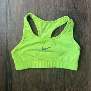 Nike Women's Bright Green Sports Bra